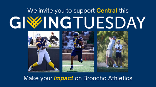 Collage of UCO student athletes in support of the GivngTuesday fundraising effort
