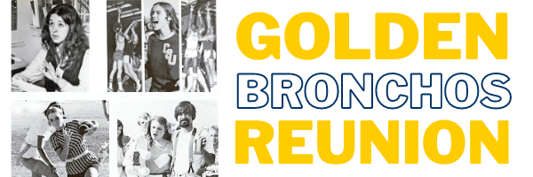 Golden Bronchos Reunion Website Header