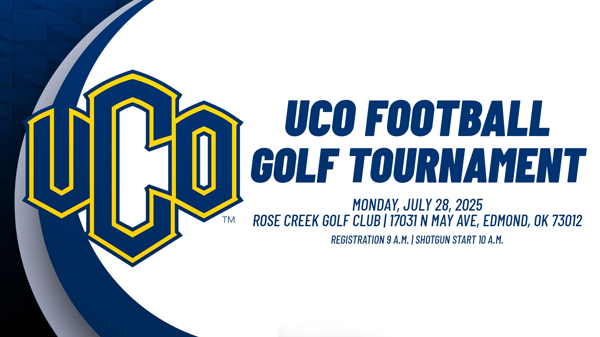 UCO Football Golf Tournament graphic