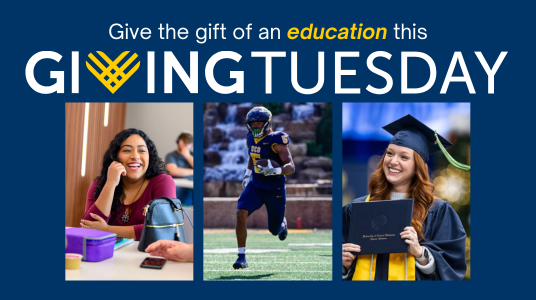 Collage of UCO students in support of the GivngTuesday fundraising effort