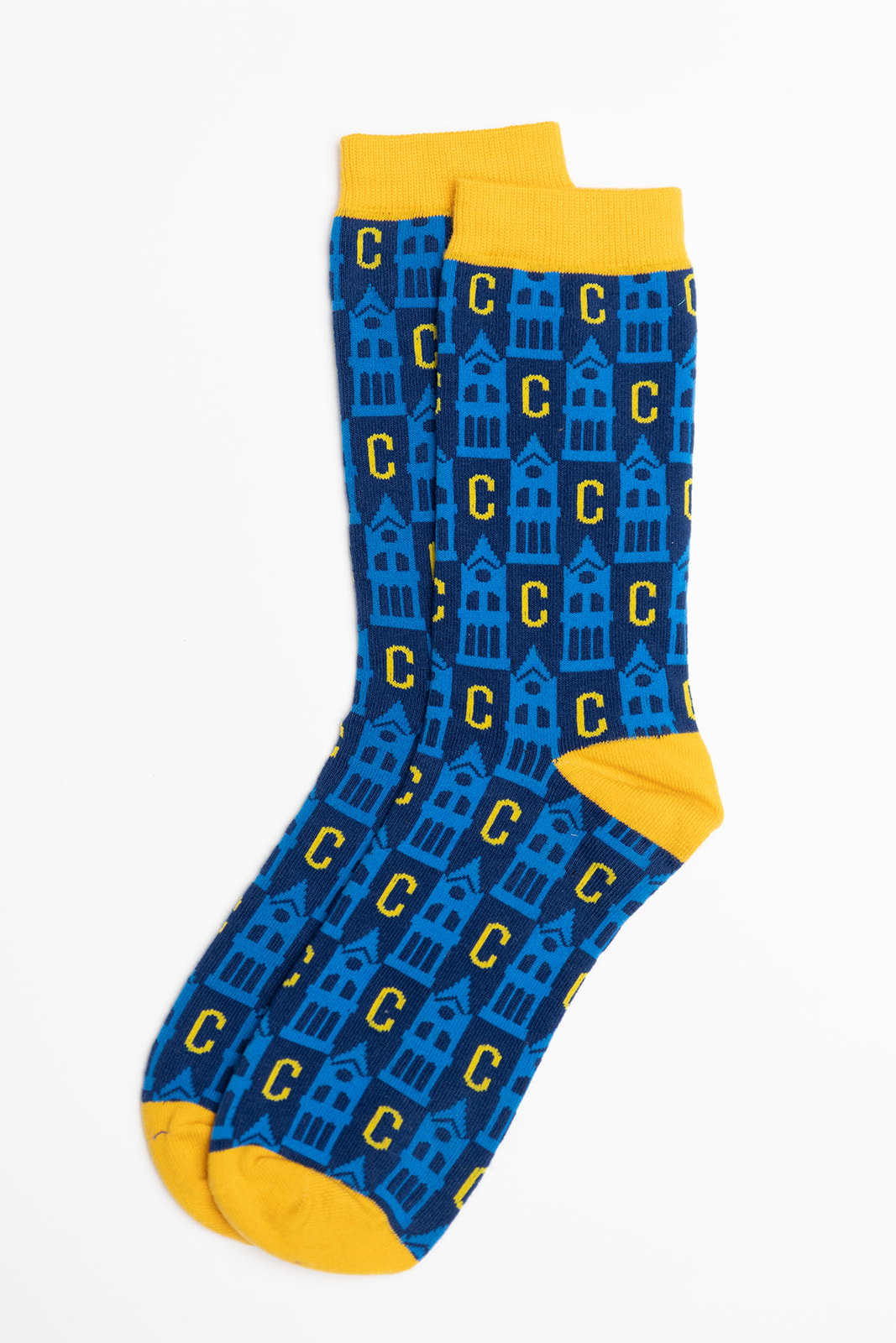 Photo of UCO-branded pair of socks