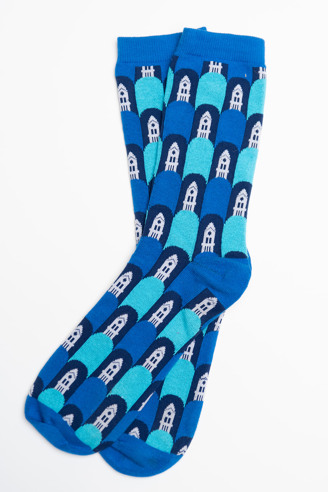Photo of UCO-branded pair of socks