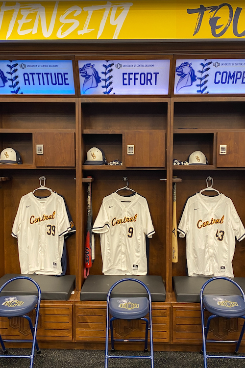 Baseball's Name a Locker University of Central Oklahoma Advancement