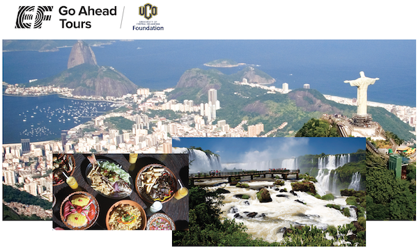 Pictures of Brazil with EF Tours and UCO Foundation logos